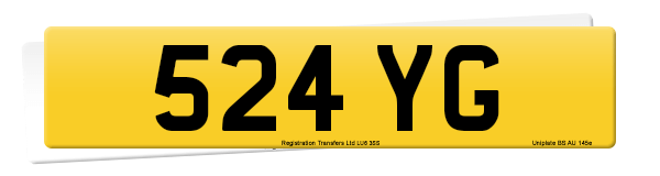 Registration number 524 YG